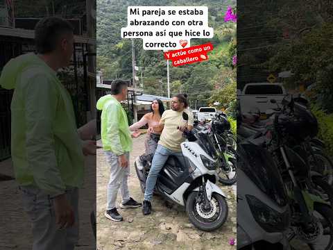 Así reaccionó mi pareja cuando la vi con otra persona #suscribete #shortvideo #viralshorts