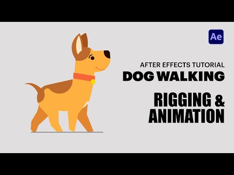 Dog Walking Animation in After Effects Tutorial Dog Walk cycle