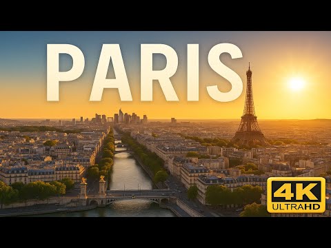 Paris, France 🇫🇷 | 4K Drone Footage (With Subtitles)