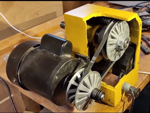 Change Headstock bearings, belt & pulleys on Variable Speed Wood Lathe