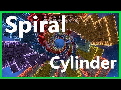 Spiral Cylinder - NMS Glitch Building - No Man's Sky #criscrosaplesos #glitchbuilding