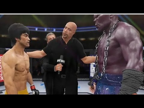 Bruce Lee vs Titan atlas#trending #viralvideo #easportufc #ufcworlds#ufc2#viralvideo #video#kungfu