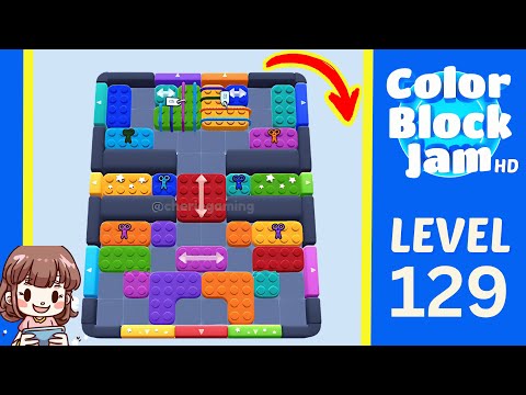 Color Block Jam Level 129 Solution Walkthrough