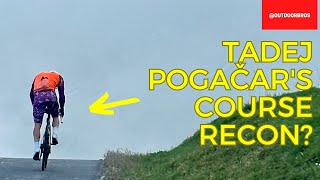 What was Tadej Pogacar's Tour de France 2023 Stage 17 Course Recon?