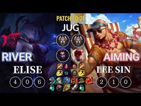 TLN River Elise vs KT Aiming Lee Sin Jungle - KR Patch 10.21