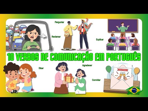 10 Verbos de Comunicação em Português | Communication Verbs + Examples