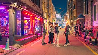 Lively Saturday Night of Hongdae and Hapjeong Street | Seoul Solo Travel 4K HDR