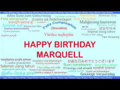 Marquell   Languages Idiomas - Happy Birthday