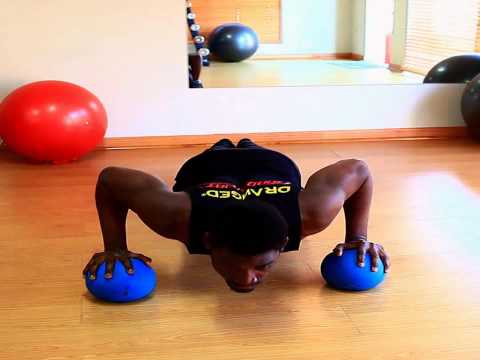Pushup with 2 balls