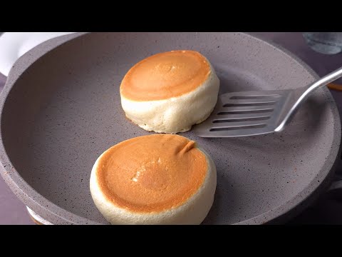 Fluffy Japanese Pancakes in 3 Minutes!