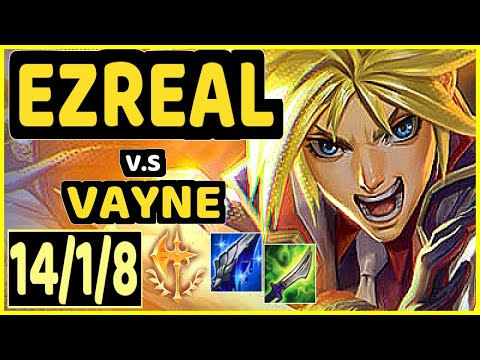 LUSKKA (EZREAL) vs VAYNE - 14/1/8 KDA BOTTOM ADC CHALLENGER GAMEPLAY - BR