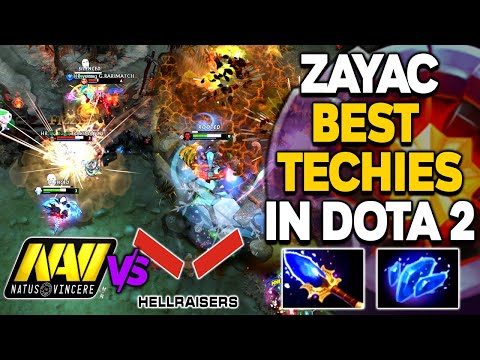 200 IQ Lastpick - HR BREAKING the Meta vs NaVi - Zayac World's BEST Techies Player - TI10 Qualifiers