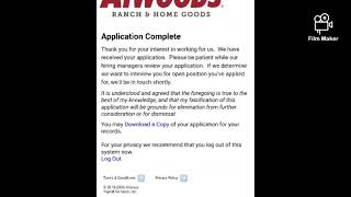 i filled out the applyed to Atwoods online application for Greenville location 