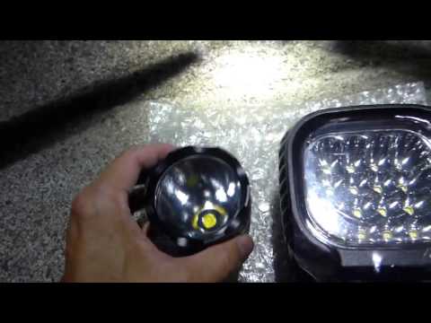 Compare 48W 3200LM 16 Leds Flood Light to 20W 2800LM Single Cree Led Driving Light