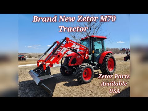 Zetor Major 70 Tractor with ZL75 Loader Walk-around USA
