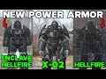 ALL NEW POWER ARMOR SUITS IN FALLOUT 4 (X-02,Hellfire And Enclave Hellfire)