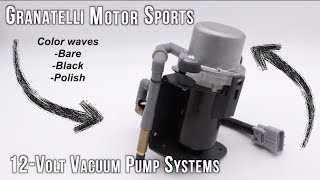 Granatelli Motor Sports | 12 Volt Vacuum Pump System | Fully Isolated 