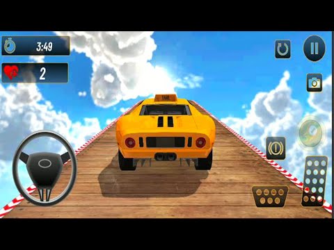 Real Taxi Car Stunts 3D: Impossible Ramp Car Stunt - Android GamePlay -  Car Stunt Games Android #4
