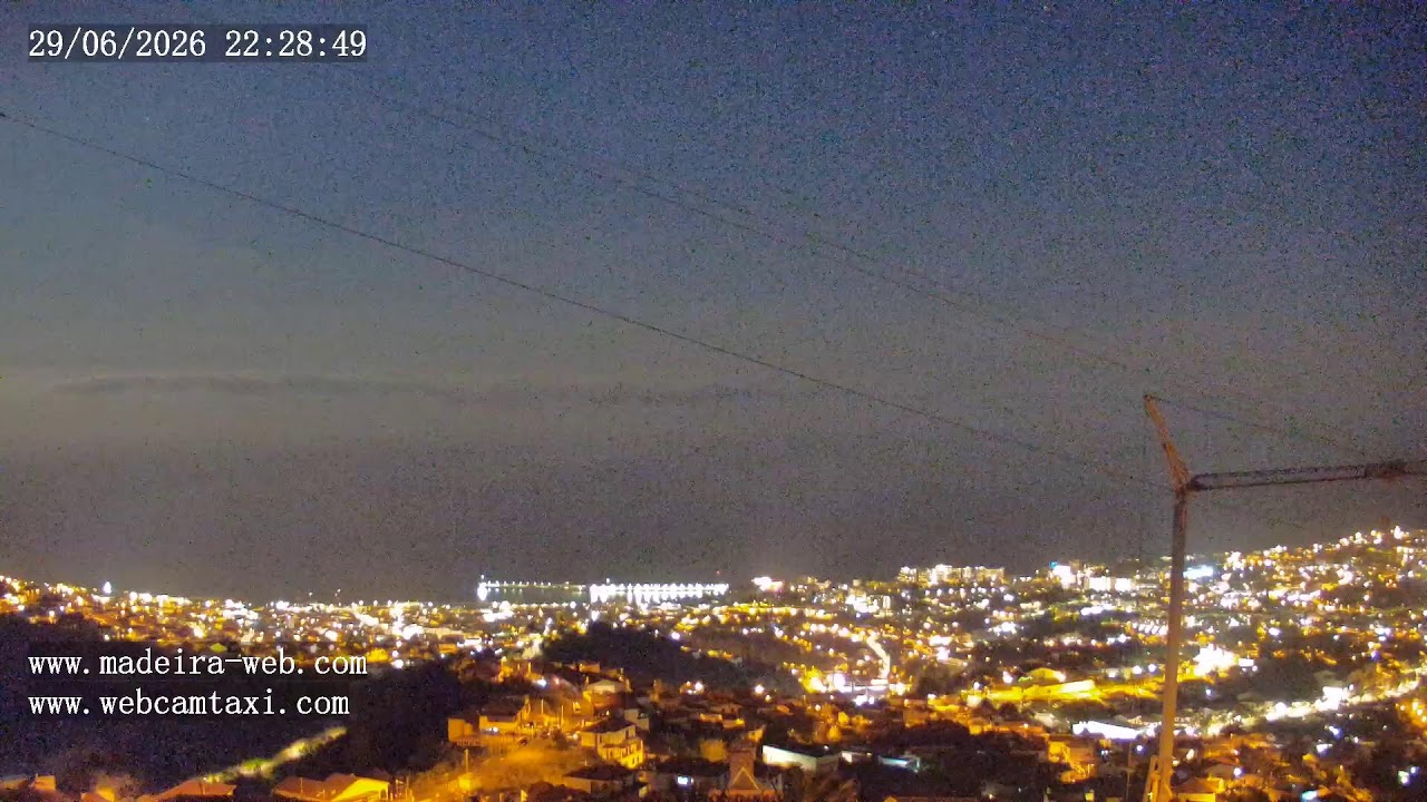 Live webcam view of Funchal Bay Panorama from São Roque