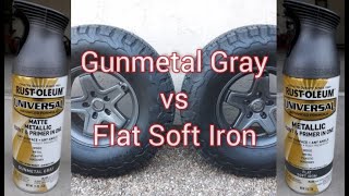 Gunmetal Gray vs Flat Soft Iron