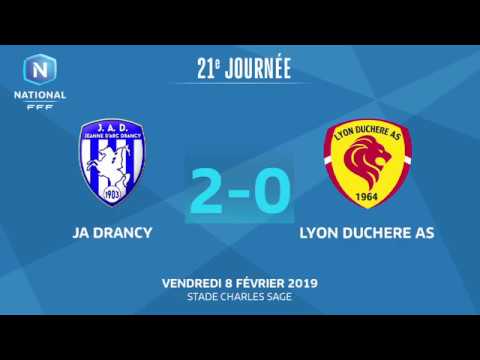 J21 : JA Drancy-Lyon Duchère AS (2-0), le résumé I National FFF 2018-2019