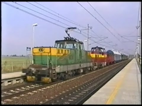 Provoz vlaků na trati č.011 v úseku Poříčany - Tatce v roce 1999