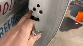 Ford Transit 250 stuck door latch repair (sliding door)