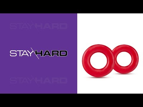 Blush STAY HARD DONU RINGS Raudonas