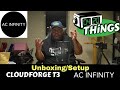 AC infinity CLOUDFORGE T3 humidifier unboxing and setup