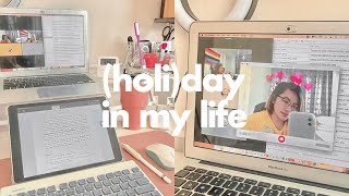 a (holi)day in the life of a working law student (forest app, notion) ⚖️ law school diaries