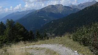 Walking down the Mountain - royalty free stock video footage
