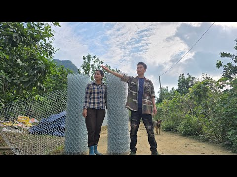 Nam – Der junge Mann half Tieu Sa, einen Zaun zu bauen, um die Bösen fernzuhalten!