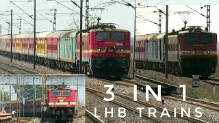 preview picture of video '3in1 Wap4 Hauled LHB Trains: Shirdi Howrah Exp, Samarsata Exp And Bhagat Kothi Bilaspur Exp'