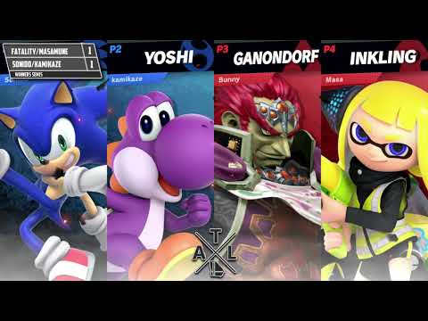 Smash Ultimate Doubles Tournament 1/19/19 -  Sonido/Kamikaze Vs Fatality/Auroura . - Winners Semis