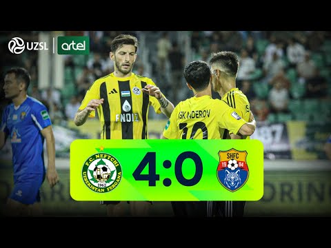 Superliga 11-tur. Neftchi - Sho‘rtan bahsida kiritilgan gollar va xavfli vaziyatlar (Highlights)