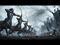 Age Of Kingdoms Centaurs Guarding Helm S Deep Epic Battle Against The Orc At Night Siege