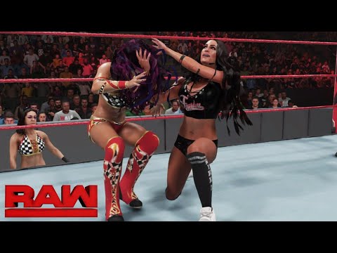 WWE 2K19 RAW Sasha Banks vs Nikki Bella: March 4, 2019