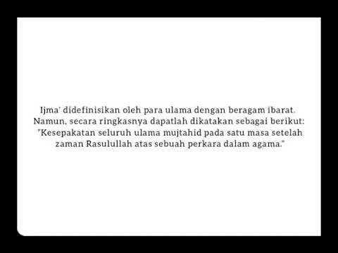 Apa itu ijma'?