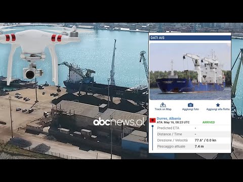 U kapën 59 kg kokainë që vinte nga Kolumbia, pamje me dron nga anija në portin e Durrësit