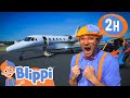 Blippi Explores A Private Jet Blippi Educational Videos For Kids