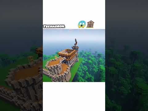 Sachin Chaprana - Timelapse of castle build 😱🏚 in hardcore minecraft #creative #shorts #trending #viral #gaming