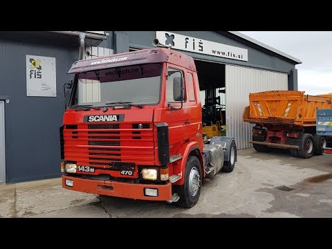 TRUCK SCANIA 143M 470 V8 4X2 TRACTOR UNIT FIŠ TRUCKS & MACHINERY SLOVENIA
