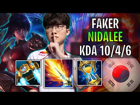 T1 Faker Plays Nidalee Jungle vs Lee Sin! | Patch 2025.S1.2