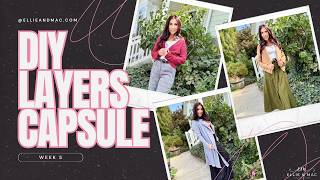 DIY Capsule Wardrobe | Third Layer Sewing Tutorial (Blazer, Cardigan, Duster) | Week 5