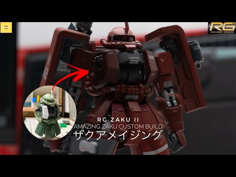 I Remake My First Custom Build Gunpla Ever ! -RG Zaku II ( Amazing Custom )