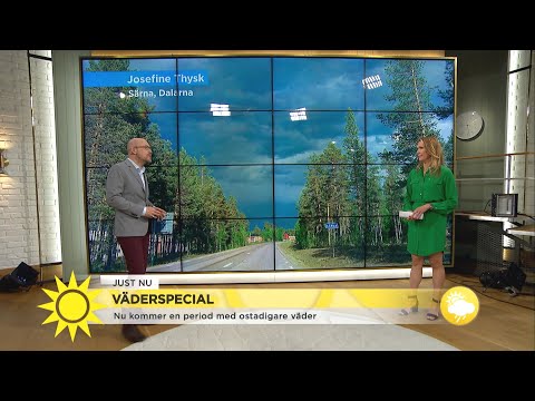 Här är orterna som kan räkna med skurar - Nyhetsmorgon (TV4)