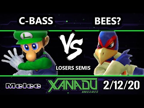 S@X 341 Losers Semis - Bees? (Falco) Vs. C-bass (Luigi) Smash Melee - SSBM