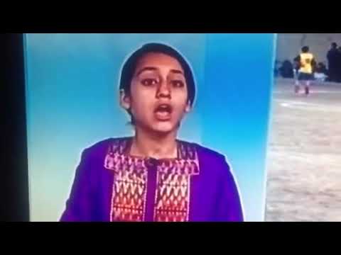A young Freshta on Afghan television