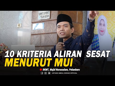 10 KRITERIA ALIRAN SESAT MENURUT MUI