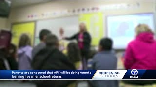 Parents are concerned about how APS will return to school